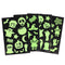 Glow in the Dark Halloween Stickers - Sheet of 12 - Each