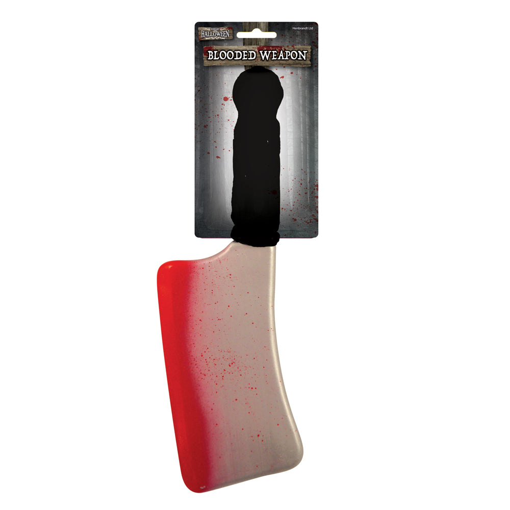 Halloween Bloody Cleaver Knife Prop - 35cm