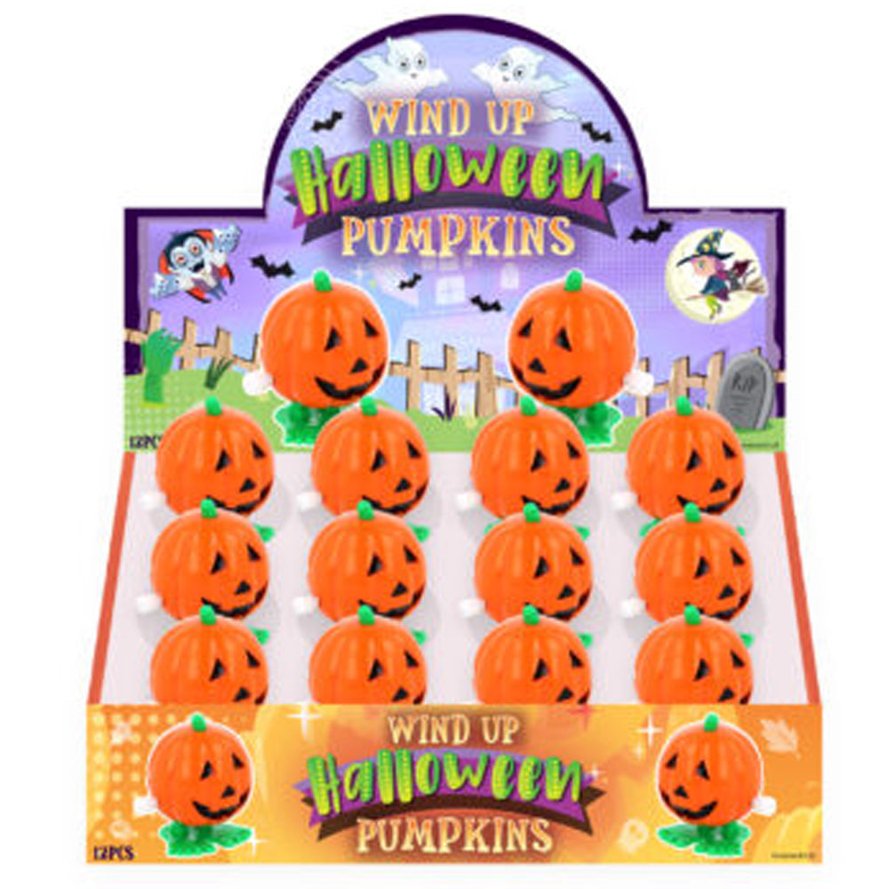 Clockwork Wind Up Pumpkin Halloween Toy - 5cm