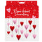 Red and Pink Paper Heart Heart Decorations - Pack of 16
