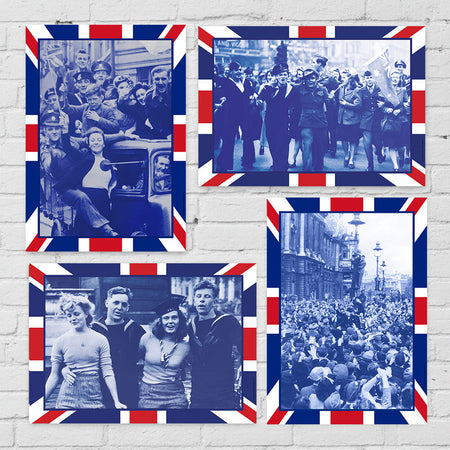 VE Day Historical Moments Posters - A3 - Pack of 4