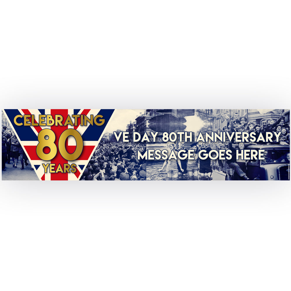 VE Day 2025 WW2 80th Anniversary Union Jack V E DAY - Foto 4
