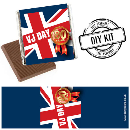 VJ Day 80th Anniversary - Square Chocolates - Pack Of 16
