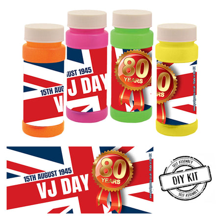 VJ Day 80th Anniversary Bubbles - Pack of 8