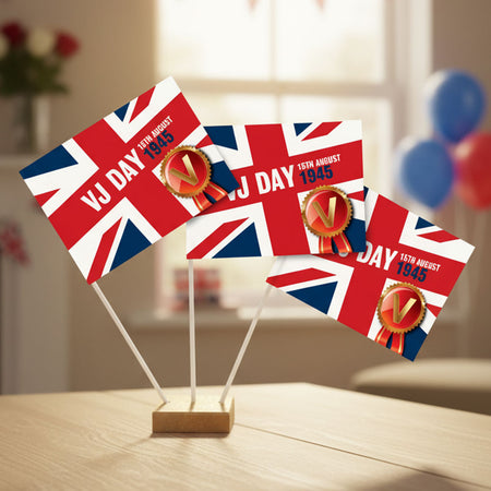 VJ Day Union Jack Table Flag Decoration 6