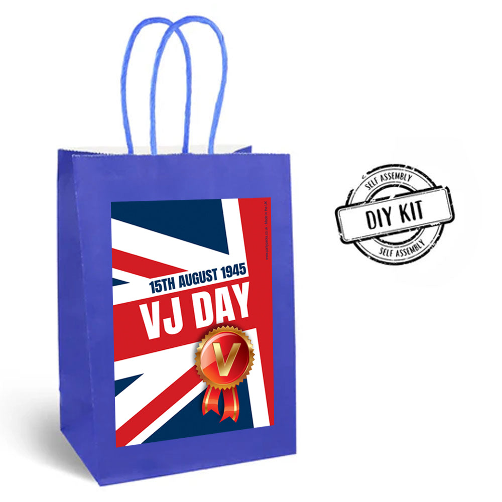 VJ Day Paper Party Bags - Pack of 12