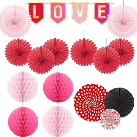 Valentine's Day Paper Decoration Pack
