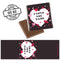I love you Hearts Personalised Square Chocolates - Pack of 16