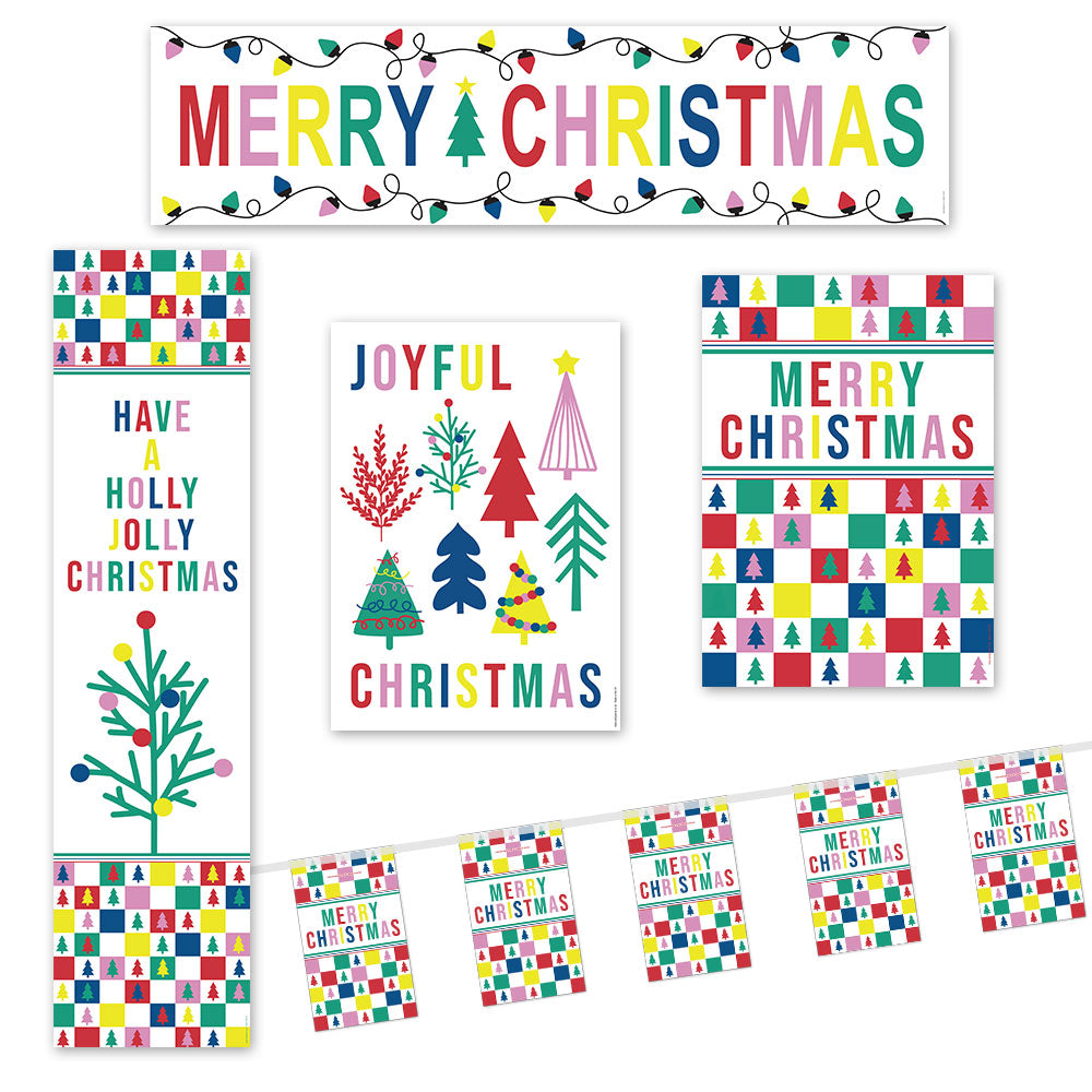 Vibrant Christmas Paper Decoration Pack