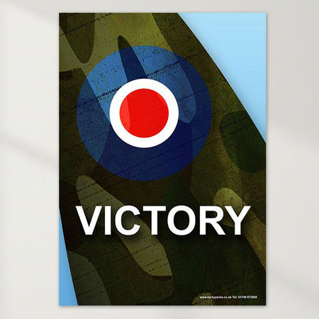 Victory Spitfire Poster - A3