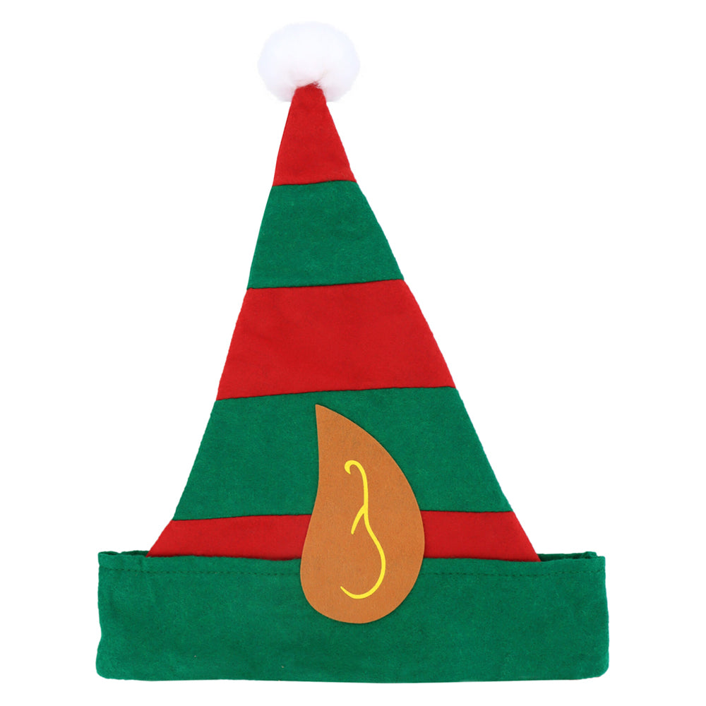 Christmas Elf Hat Red & Green with Ears