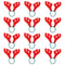 Reindeer Red & Green Antlers Headbands - Pack of 12