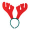 Reindeer Red & Green Antlers Headbands - Pack of 12