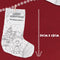 Colour in Your Own Christmas Stocking - Assorted Designs - 36cm - Each