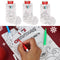 Colour in Your Own Christmas Stocking - Assorted Designs - 36cm - Each