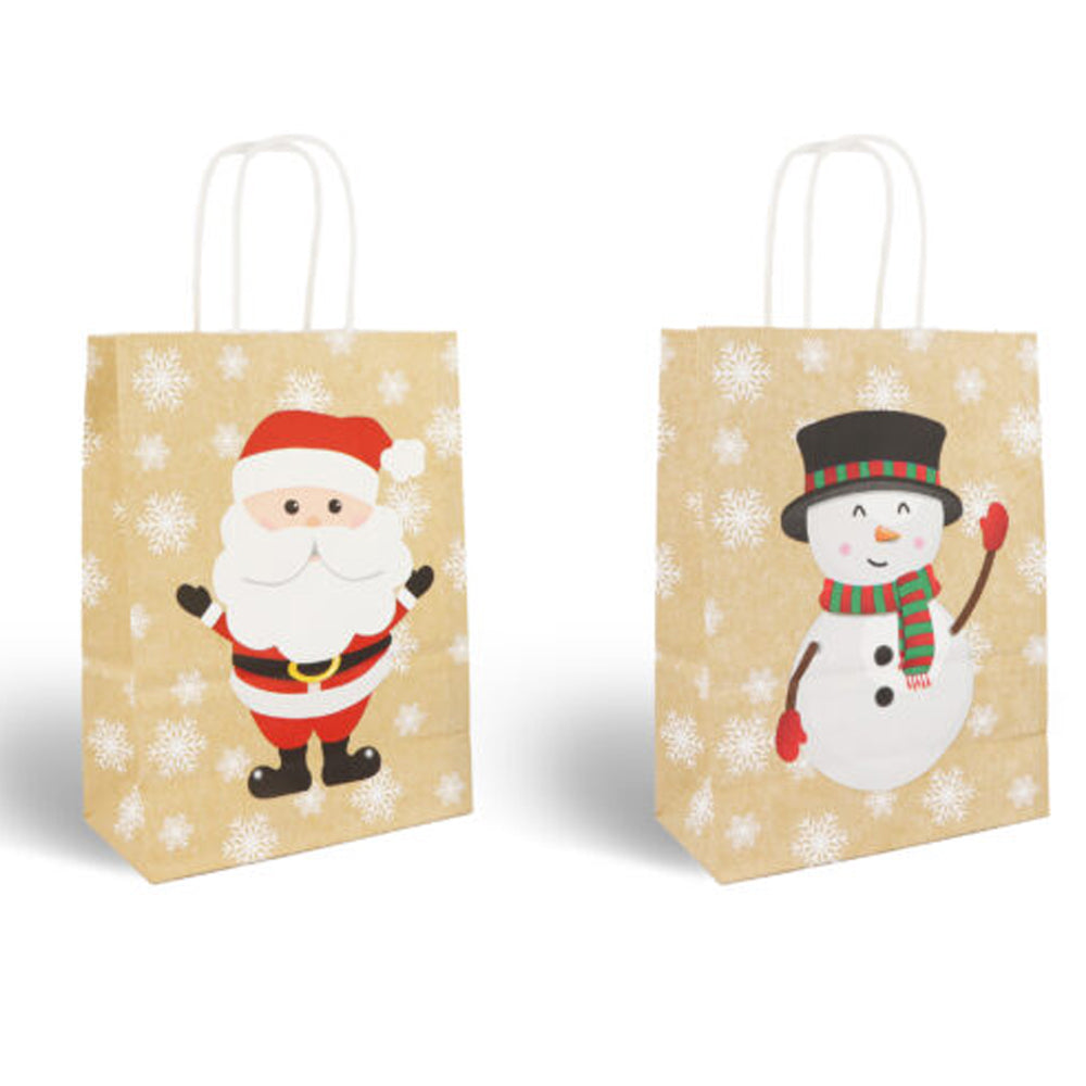 Christmas Paper Party Bags - 2 Designs - 22cm - Each