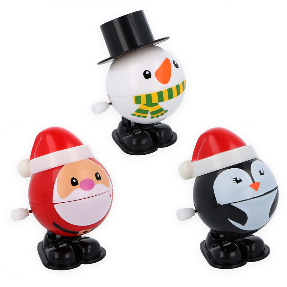 Clockwork Wind Up Christmas Characters- Assorted Designs - 6.5cm - Each