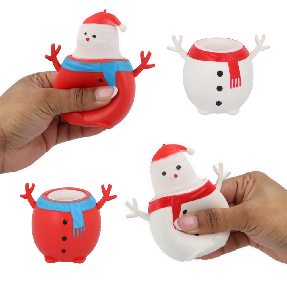 Pop-Up Christmas Squeeze Toy - 2 Designs - 7cm - Each