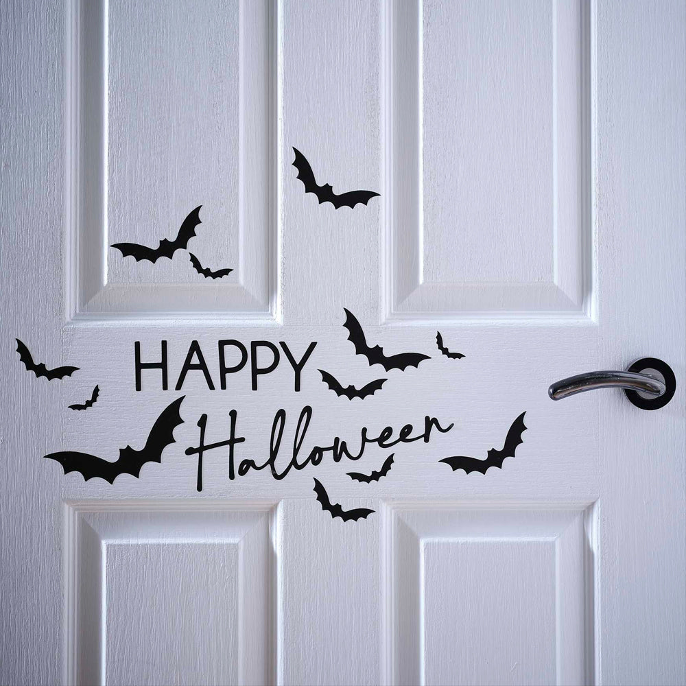 Happy Halloween Door Stickers Decoration - Pack of 13 Stickers