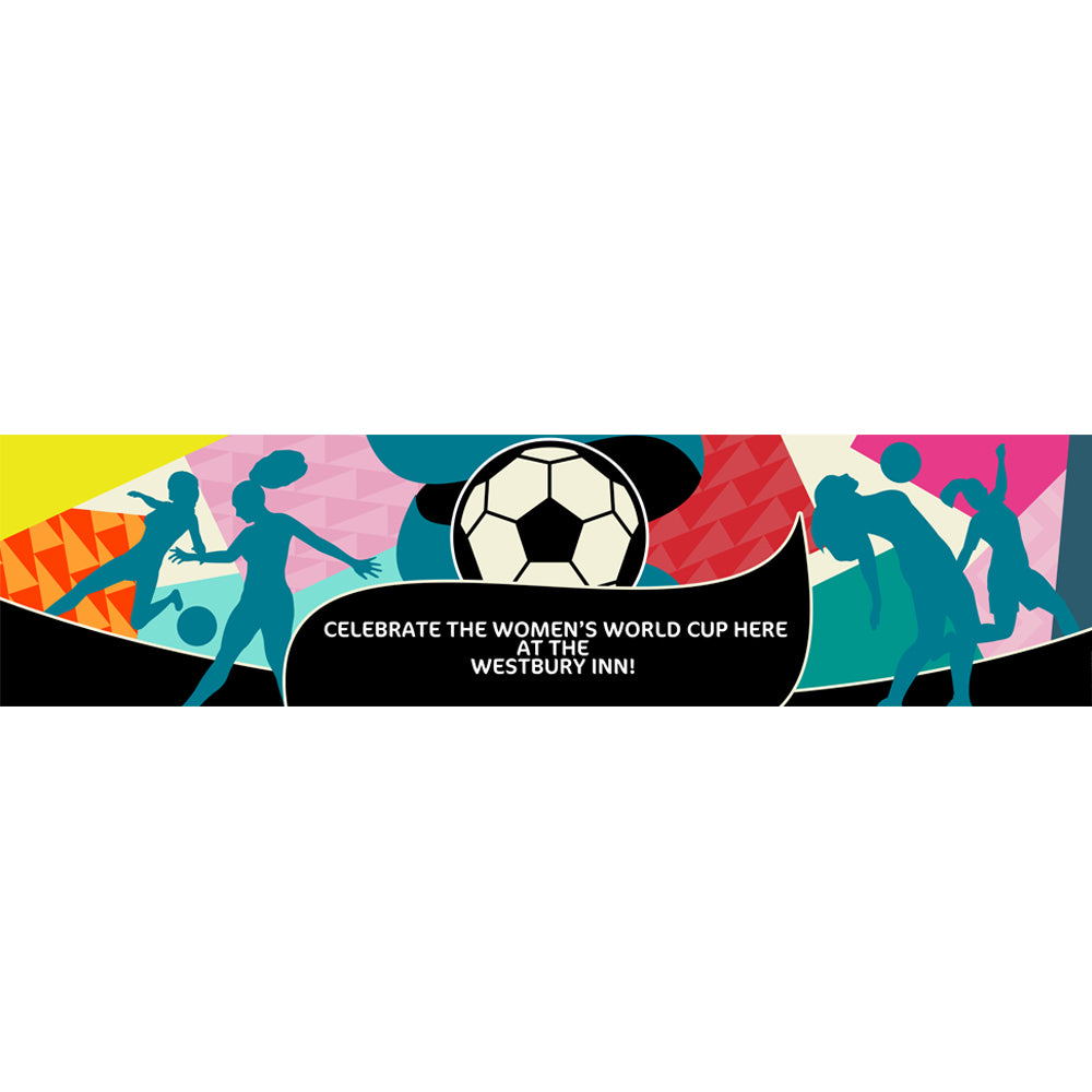Women's Football 2023 Personalised Banner - 1.2m