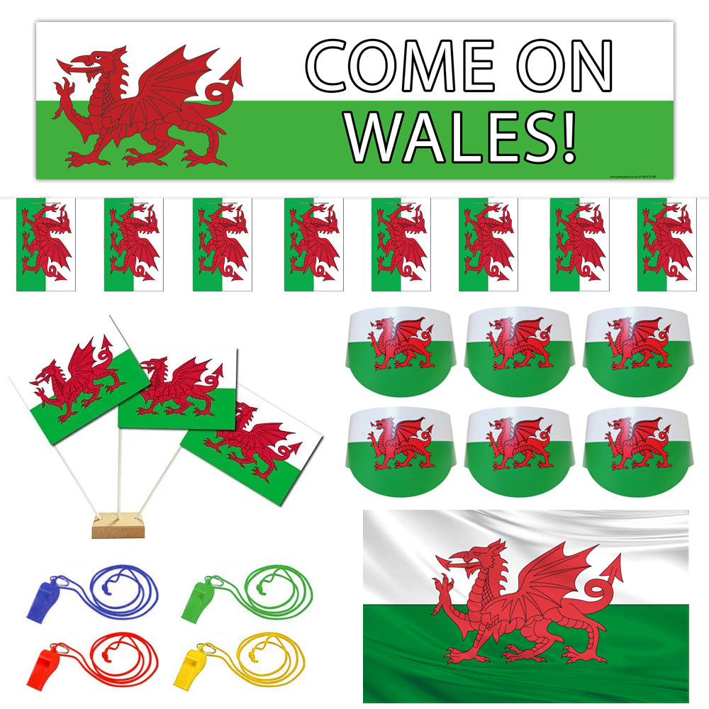 Wales Supporters Sports Party Pack