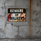 Beware of Walkers Sign Halloween Poster Decoration - A3
