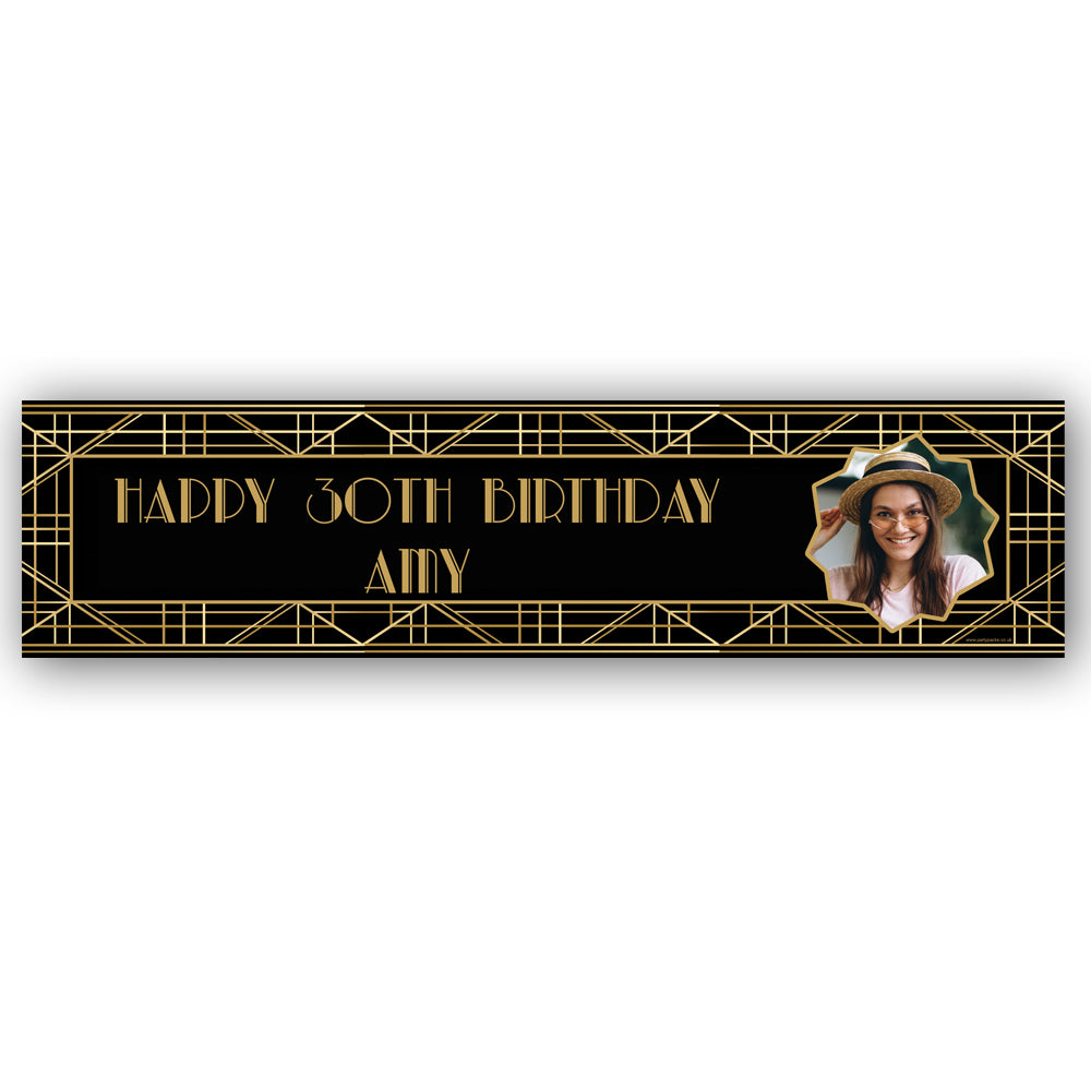 Gatsby Personalised Photo Banner - 1.2m