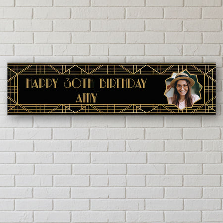 Gatsby Personalised Photo Banner - 1.2m