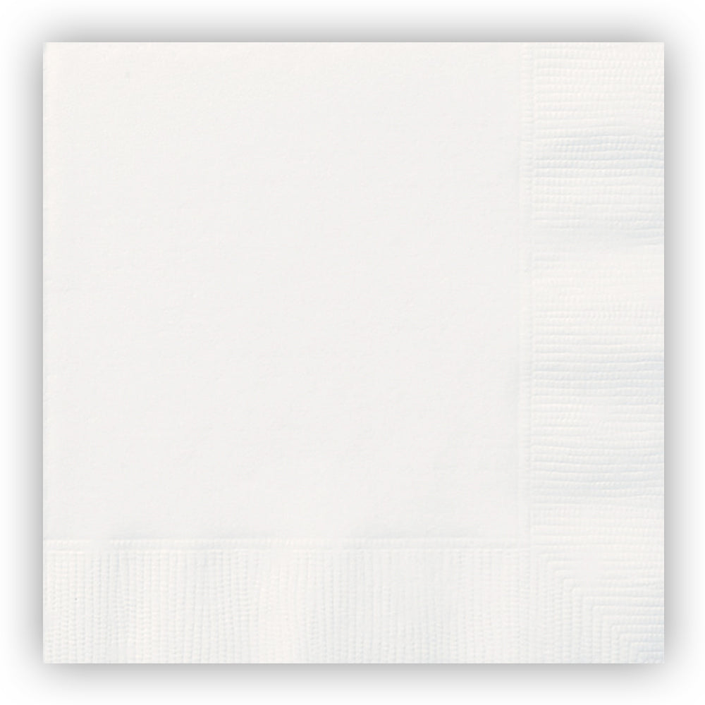 White Paper Napkins - 2 Ply - Pack of 20 - 33cm