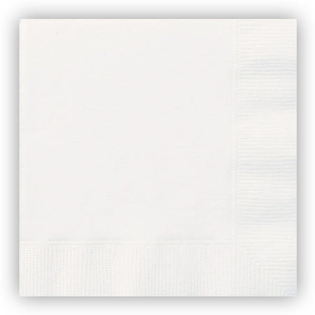 White Paper Napkins - 2 Ply - Pack of 20 - 33cm