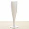 White vase on a beige surface with a white background