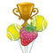 Inflated Wimbledon Tennis Balloon Bundle in a Box