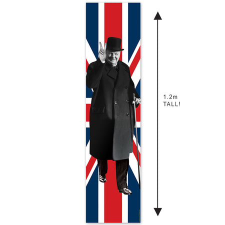 Winston Churchill Union Jack Portrait Wall & Door Banner Decoration - 1.2m