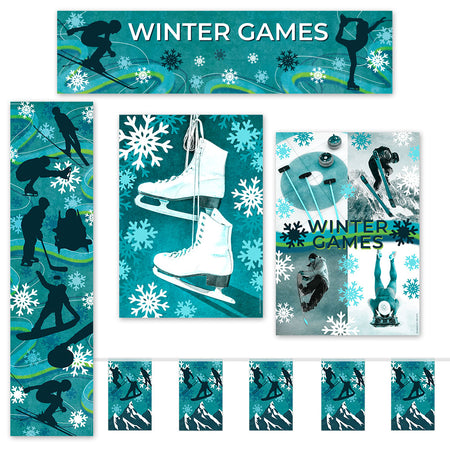 Winter Games Paper Decoration Pack