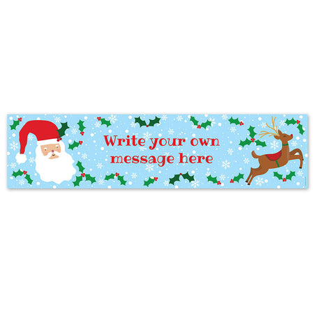 Christmas Winter Wonderland Personalised Banner - 1.2m