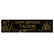 Wizard School Black and Gold Personalised Banner - 120cm x 30cm