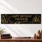 Wizard School Black and Gold Personalised Banner - 120cm x 30cm