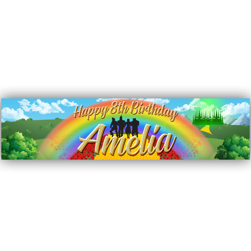 The Wizard of Oz Personalised Banner Decoration - 1.2m