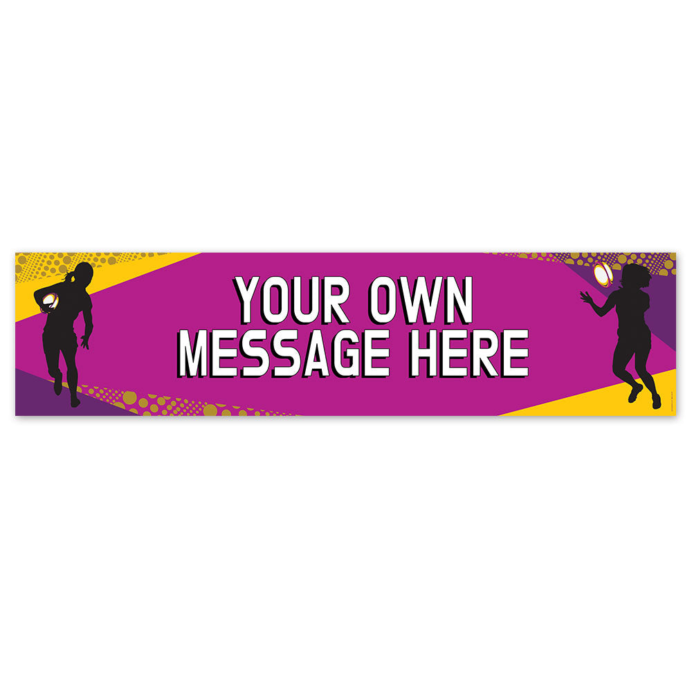 Women's World Rugby Personalised Banner Decoration - 1.2m