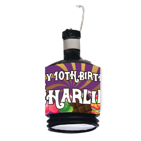 Personalised Party Popper Kit- Chocolate Factory Wonka - Pack of 18