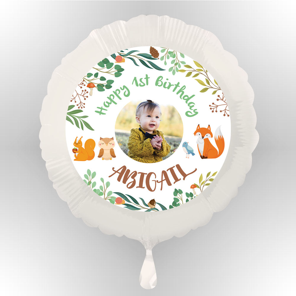 Ballon Not Inflat Woodland Animals Personalised Photo Balloon (Not Inflated) – Party Packs