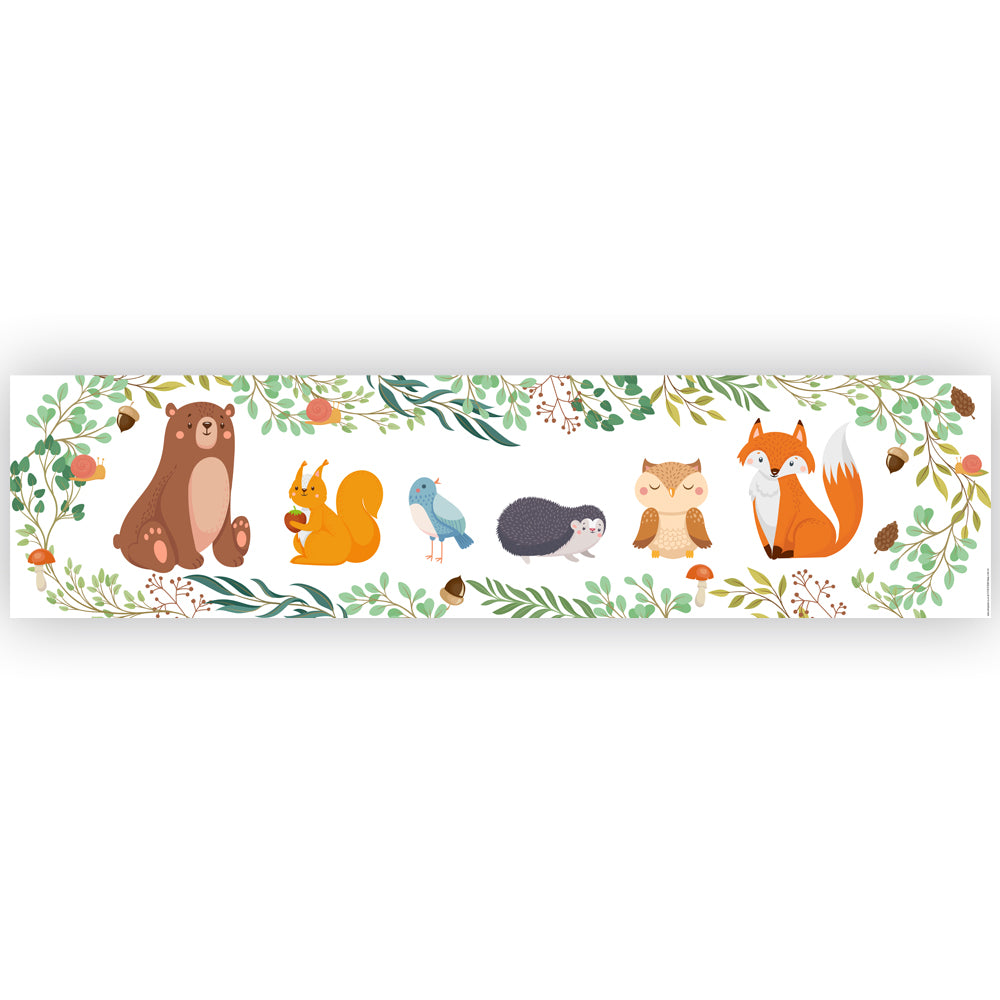 Woodland Animals Banner Decoration - 1.2m