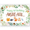 Woodland Animals Personalised Poster Decoration - A3