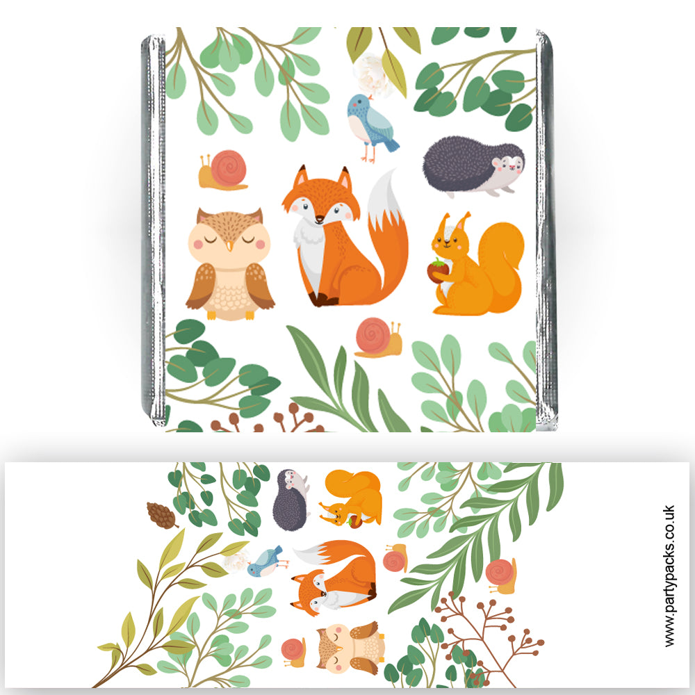 Square Chocolates - Woodland Animals - Pack of 16