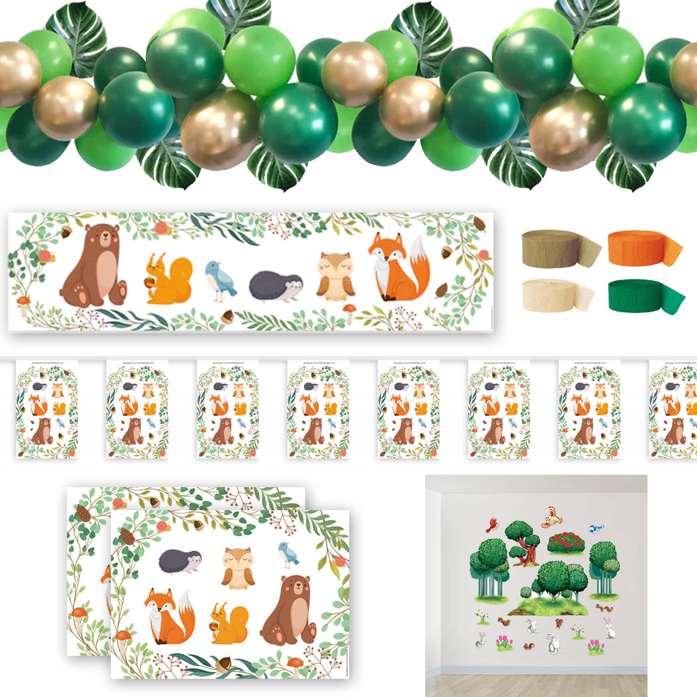 Woodland Animals Decoration Party Pack