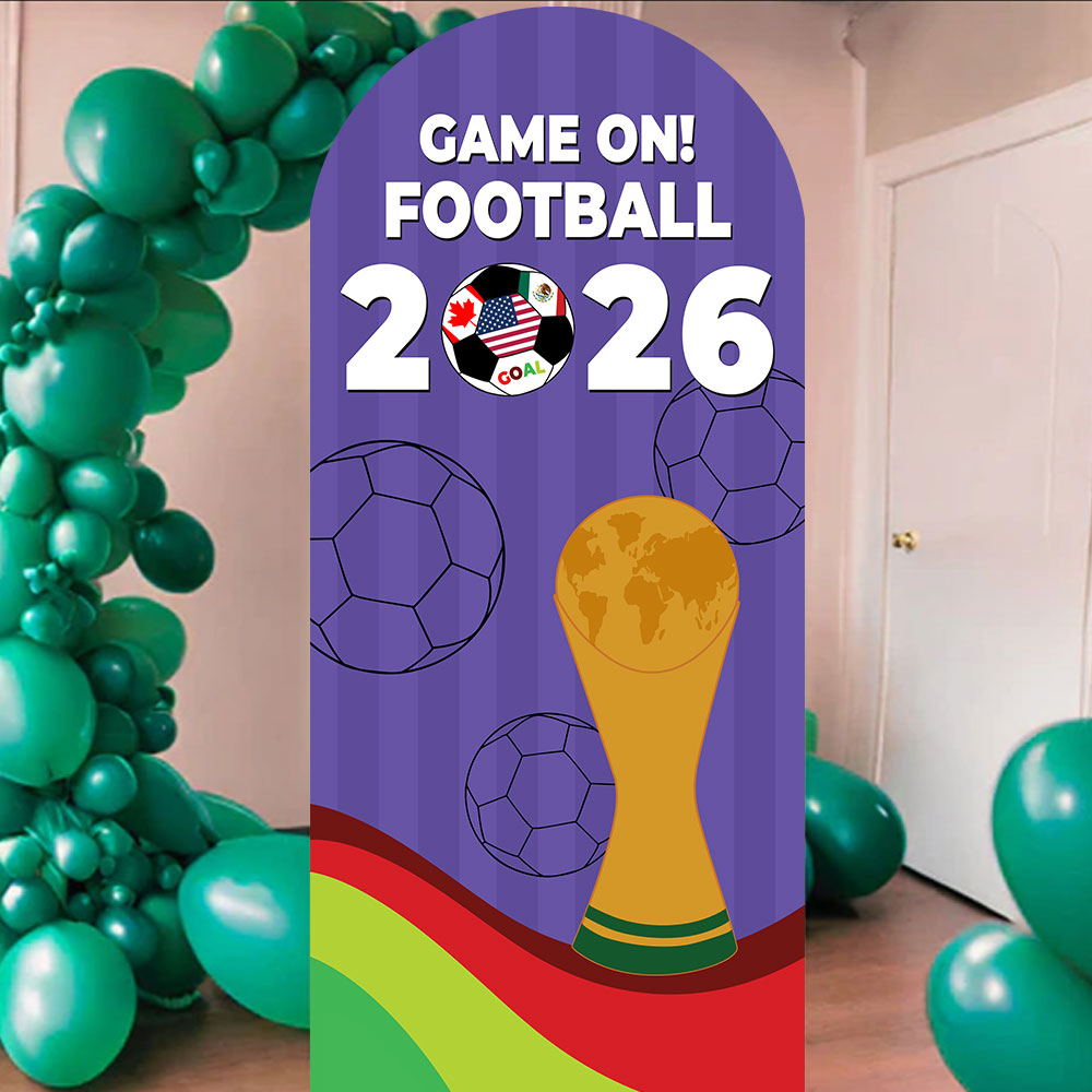 Football 2026 Sailboard Stand-Up 185cm World Cup Backdrop | Party Packs