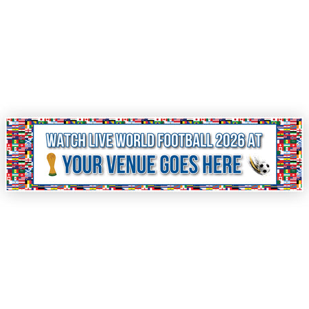 World Football 2026 Multi Country Flag Personalised Banner 1.2m | Party ...