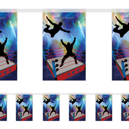 Wrestling Interior Bunting Decoration - 2.4m
