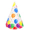 Balloon Rainbow Colour Cone Party Hats  - 16cm - Pack of 144