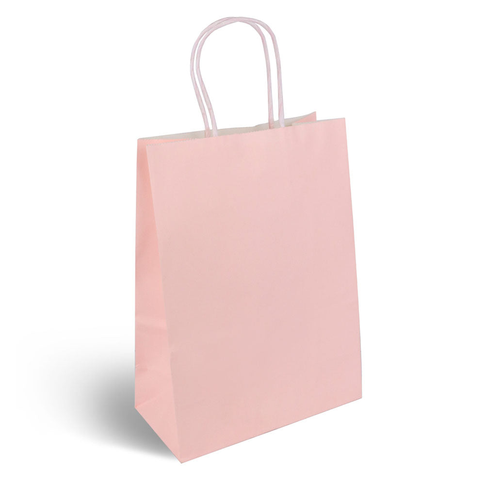 Light Pink Paper Party Bags - 22cm - Each